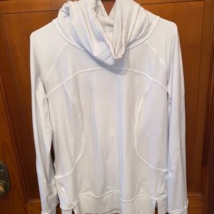 Lululemon white pullover sweatshirt.